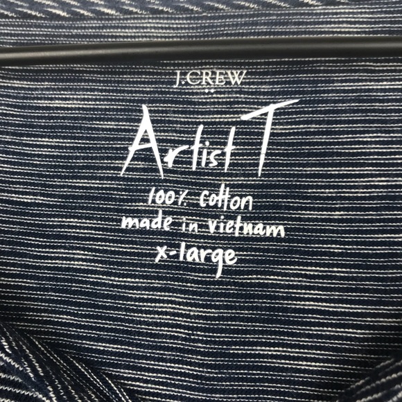 J.Crew Factory The Artist Tee Navy Striped - Picture 3 of 3